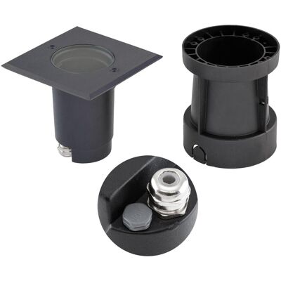 EVN-Lichttechnik, Gartenbeleuchtung, LED-Bodeneinbauleuchte (GU10, IP67) EVN-Lichttechnik, Gartenbeleuchtung, LED-Bodeneinbauleuchte (GU10, IP67)