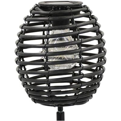 ProGarden, Gartenbeleuchtung, Lampa Solarna Kula Rattan Czarny ProGarden, Gartenbeleuchtung, Lampa Solarna Kula Rattan Czarny
