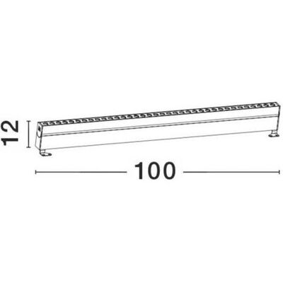 Nova Luce, Gartenbeleuchtung, WALL WASHER LED Wandstrahler Schwarz 36W IP67 Warmweiss 100x5,5x12cm 9011164 (IP67) Nova Luce, Gartenbeleuchtung, WALL WASHER LED Wandstrahler Schwarz 36W IP67 Warmweiss 100x5,5x12cm 9011164 (IP67)