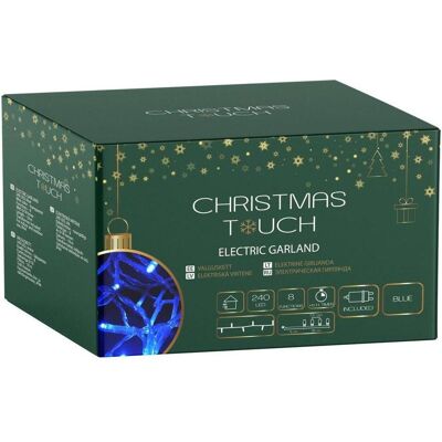 Christmas To, Lichterkette, Garland of light bulbs Christmas Touch, 18 m, blue (18 m) Christmas To, Lichterkette, Garland of light bulbs Christmas Touch, 18 m, blue (18 m)