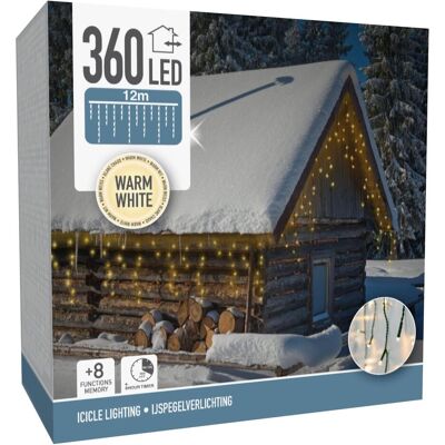 Christmas Gifts, Lichterkette, Weihnachtsbaumlichter Aussenlichtvorhang 360 LED Controller Timer Warmweiss (12 m) Christmas Gifts, Lichterkette, Weihnachtsbaumlichter Aussenlichtvorhang 360 LED Controller Timer Warmweiss (12 m)