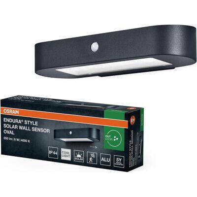 Osram, Gartenbeleuchtung, Endura Style solar WALL Sensor Wall Sensor 6W 4000K (540 lm, IP44) Osram, Gartenbeleuchtung, Endura Style solar WALL Sensor Wall Sensor 6W 4000K (540 lm, IP44)