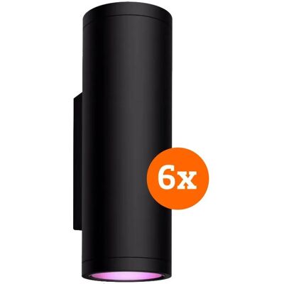 Philips Gartenbeleuchtung, Hue Appear muurlamp White & Color 6-Pack Philips Gartenbeleuchtung, Hue Appear muurlamp White & Color 6-Pack
