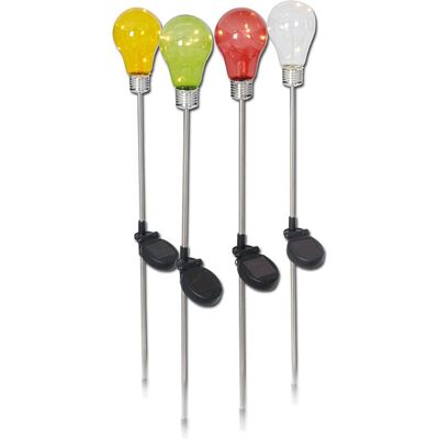 Naeve Set 4 dekorative solar Boden-Spike - Gartenbeleuchtung Naeve Set 4 dekorative solar Boden-Spike - Gartenbeleuchtung