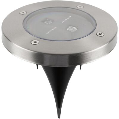 Ranex RA-5000389 Außenbodenbeleuchtung - Edelstahl, IP44, Solar LED, 2x0,06W Ranex RA-5000389 Außenbodenbeleuchtung - Edelstahl, IP44, Solar LED, 2x0,06W