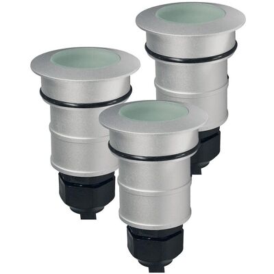 Werkstarck, Gartenbeleuchtung, Bodeneinbauleuchten-Set Via LED, 24V (80 lm, IP67) Werkstarck, Gartenbeleuchtung, Bodeneinbauleuchten-Set Via LED, 24V (80 lm, IP67)