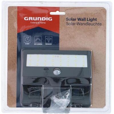 Grundig Gartenbeleuchtung, Solar-Wandleuchte mit Sensor Grundig Gartenbeleuchtung, Solar-Wandleuchte mit Sensor