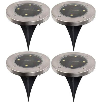 Saska Garden, Gartenbeleuchtung, Solar Lamp 4 LED Smd For Drive Into The Ground, Set Of 4 Pcs (IP44) Saska Garden, Gartenbeleuchtung, Solar Lamp 4 LED Smd For Drive Into The Ground, Set Of 4 Pcs (IP44)