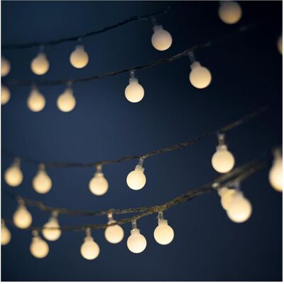 Forever Light, Lichterkette, String Light Solar LED FROSTED BALLS SFB61 6,5m 30 Kugeln warmweiss (6.50 m) Forever Light, Lichterkette, String Light Solar LED FROSTED BALLS SFB61 6,5m 30 Kugeln warmweiss (6.50 m)