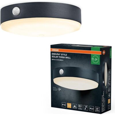 Osram, Gartenbeleuchtung, Endura Style solar Tossa Wall Sensor 6W 3000K (500 lm, IP44) Osram, Gartenbeleuchtung, Endura Style solar Tossa Wall Sensor 6W 3000K (500 lm, IP44)