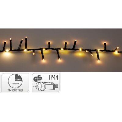 Koopman, Lichterkette, LED-Clusterlichterkette warmweiss, 710 LEDs, schwarzes Kabel, Innen/Aussen, 13m (13 m) Koopman, Lichterkette, LED-Clusterlichterkette warmweiss, 710 LEDs, schwarzes Kabel, Innen/Aussen, 13m (13 m)