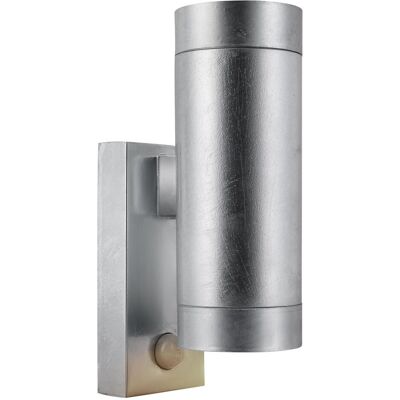 Nordlux, Gartenbeleuchtung, Tin udendørs vaeglampe 2xGU10 IP54 sensor stål 24 cm (GU10, IP44, IP54) Nordlux, Gartenbeleuchtung, Tin udendørs vaeglampe 2xGU10 IP54 sensor stål 24 cm (GU10, IP44, IP54)
