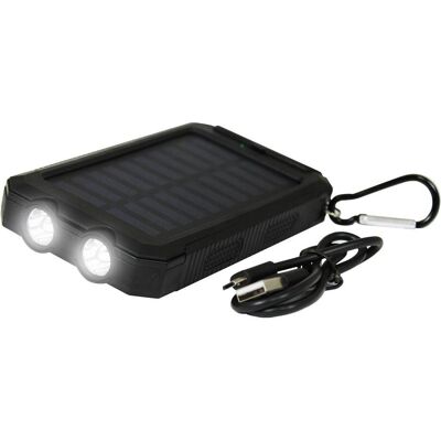 Lakuda Outdoor-Powerbank mit Solarpanel, 10.000 mAh (10000 mAh), Powerbank Lakuda Outdoor-Powerbank mit Solarpanel, 10.000 mAh (10000 mAh), Powerbank