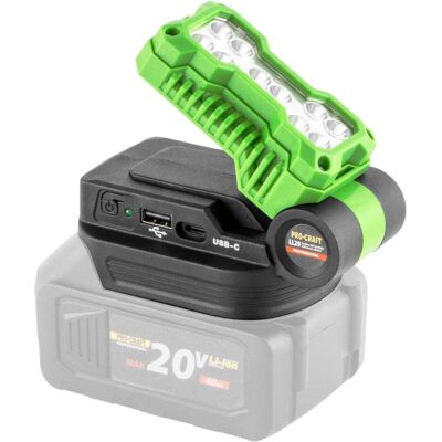 Procraft, Arbeitsleuchte, LL20bb Akku LED Strahler 20 V 500 lm + 2x Akku 4,0 Ah + Ladegerät (500 lm) Procraft, Arbeitsleuchte, LL20bb Akku LED Strahler 20 V 500 lm + 2x Akku 4,0 Ah + Ladegerät (500 lm)