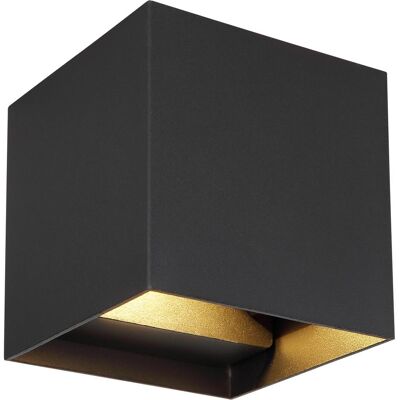 Globo Lighting Schwarze Aluminium-Außenleuchte - 10cm x 10cm x 10cm - Außenleuchte Globo Lighting Schwarze Aluminium-Außenleuchte - 10cm x 10cm x 10cm - Außenleuchte