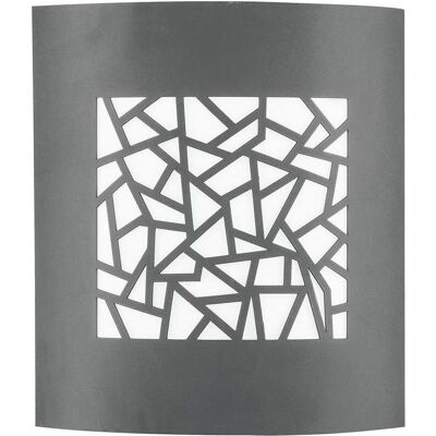 Nova Luce, Gartenbeleuchtung, ZENITH Wandleuchte E27 Grau 12W IP44 23x9,5x26,4cm dimmbar 713212 (E27, IP44) Nova Luce, Gartenbeleuchtung, ZENITH Wandleuchte E27 Grau 12W IP44 23x9,5x26,4cm dimmbar 713212 (E27, IP44)
