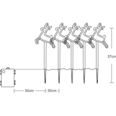 FHS, Lichterkette, LED-Leuchtstäbe (0.11 m) FHS, Lichterkette, LED-Leuchtstäbe (0.11 m)