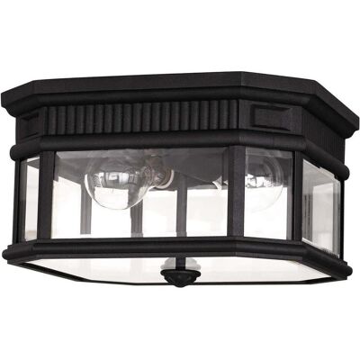 Elstead Lighting, Wandleuchte + Deckenleuchte, Cotswold Lane Aussen-Deckenleuchte E27 2-fach Schwarz IP44 (E27) Elstead Lighting, Wandleuchte + Deckenleuchte, Cotswold Lane Aussen-Deckenleuchte E27 2-fach Schwarz IP44 (E27)