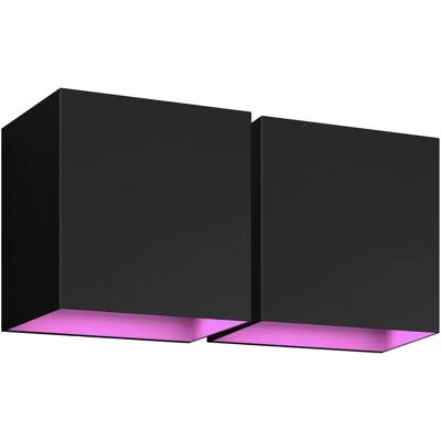 Philips Gartenbeleuchtung, Hue schwingt nach unten weiss und Farbe - Zwart 2 -Pack Philips Gartenbeleuchtung, Hue schwingt nach unten weiss und Farbe - Zwart 2 -Pack
