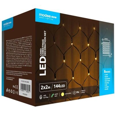 Modee, Lichterkette, Lampennetz 2x2m WARM 144LED ML-C3003 Modee, Lichterkette, Lampennetz 2x2m WARM 144LED ML-C3003