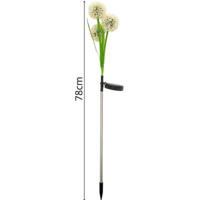Saska Garden, Gartenbeleuchtung, Lampa Solarna Mniszek Lekarski 48 LED 78cm (IP44) Saska Garden, Gartenbeleuchtung, Lampa Solarna Mniszek Lekarski 48 LED 78cm (IP44)