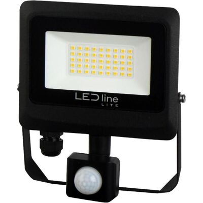 Ledline, Wandleuchte + Deckenleuchte, LED line LITE prozektors PHOTON 30W 4000K 3000lm ar kustibas sensoru IP65 (3000 lm) Ledline, Wandleuchte + Deckenleuchte, LED line LITE prozektors PHOTON 30W 4000K 3000lm ar kustibas sensoru IP65 (3000 lm)