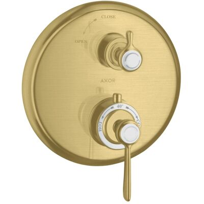 Hansgrohe Axor Montreux Thermostat - Brushed Brass - 16801950 Hansgrohe Axor Montreux Thermostat - Brushed Brass - 16801950