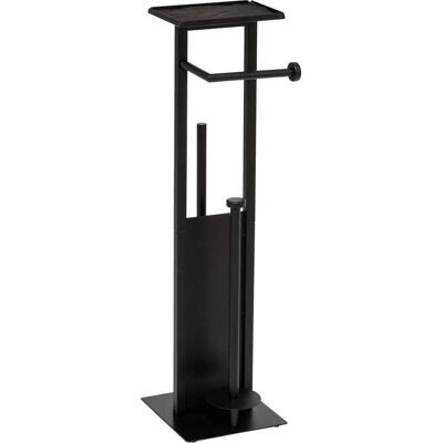 5Five, Toilettenbürste, Stojak na papier toaletowy GAMME GLASS + rezerwa, szczotka WC i półeczka, 28,1 x 18 x 61,5 cm 5Five, Toilettenbürste, Stojak na papier toaletowy GAMME GLASS + rezerwa, szczotka WC i półeczka, 28,1 x 18 x 61,5 cm