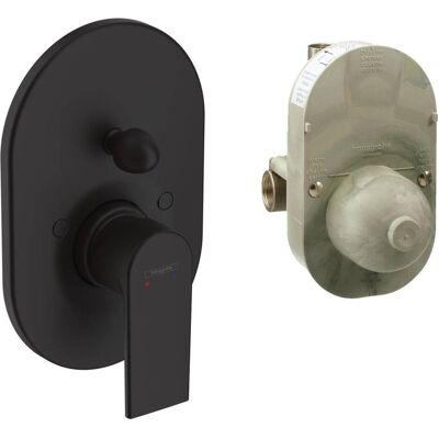 Hansgrohe Vernis Shape - Unsichtbarer Wannenmischer - Matt Schwarz Hansgrohe Vernis Shape - Unsichtbarer Wannenmischer - Matt Schwarz
