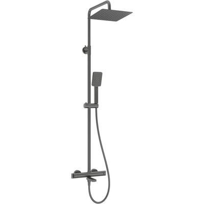 DEANTE Thermostatisches Duschsystem - Verstellbar 107-144cm - Edelstahl DEANTE Thermostatisches Duschsystem - Verstellbar 107-144cm - Edelstahl