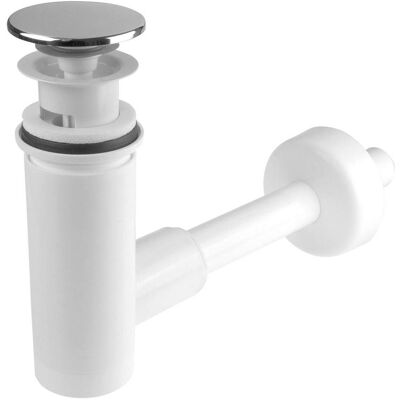Deante, Siphon, Oben gereinigter Waschtischstopfen mit Siphon (Ablaufgarnitur, Flaschensiphon) Deante, Siphon, Oben gereinigter Waschtischstopfen mit Siphon (Ablaufgarnitur, Flaschensiphon)