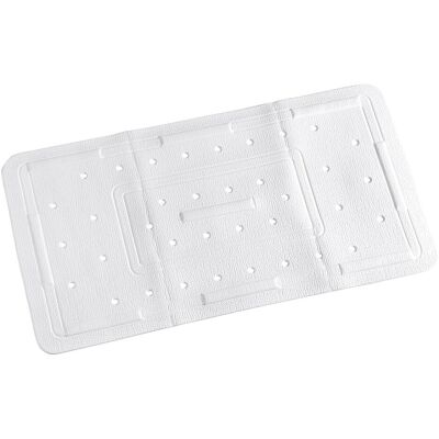 Wenko Weiße Badematte Ida - Rutschfest, 70,5x36,5 cm, Rechteck Wenko Weiße Badematte Ida - Rutschfest, 70,5x36,5 cm, Rechteck