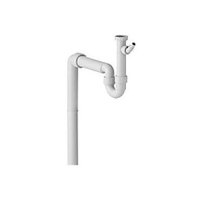 Geberit Siphon, Hvid universal køkkenvandlås 50mm x 1 1/2" til køkkenvaske med enkeltvask (Flaschensiphon) Geberit Siphon, Hvid universal køkkenvandlås 50mm x 1 1/2" til køkkenvaske med enkeltvask (Flaschensiphon)