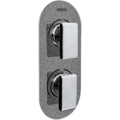 Bristan, Duscharmatur + Badewannenarmatur, Glimmerndes Metall-Pivot 2 Versteckte Doppelkontrolle Ventil und Umlenker Bristan, Duscharmatur + Badewannenarmatur, Glimmerndes Metall-Pivot 2 Versteckte Doppelkontrolle Ventil und Umlenker