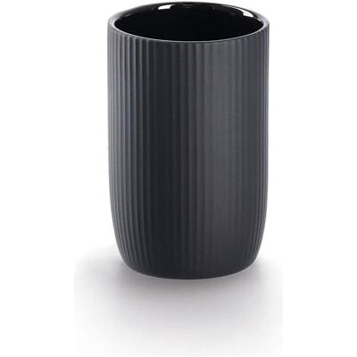 Zeller Present - Keramik - Keramik - Schwarz - Zahnbürstenhalter Zeller Present - Keramik - Keramik - Schwarz - Zahnbürstenhalter