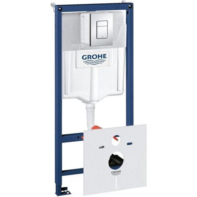 Grohe Spülkasten, Rapid SL 4-in-1 Inbouwreservoir - Voor hangend toilet Incl. bedieningsplaat en geluiddemping Grohe Spülkasten, Rapid SL 4-in-1 Inbouwreservoir - Voor hangend toilet Incl. bedieningsplaat en geluiddemping