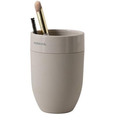 Sealskin, Zahnputzbecher, Bloom Toothbrush tumbler freestanding Greige Sealskin, Zahnputzbecher, Bloom Toothbrush tumbler freestanding Greige