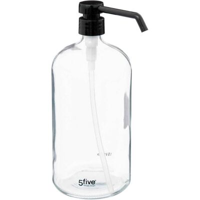 5Five, Seifenspender + Seifenschale, distri sav 1l transparent disp, transparent 5Five, Seifenspender + Seifenschale, distri sav 1l transparent disp, transparent