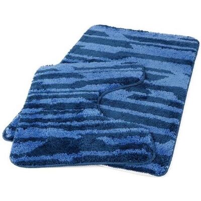 Domoletti, Badteppich, BATH MATS SET MA3273F-2 BLUE (80 x 50 cm) Domoletti, Badteppich, BATH MATS SET MA3273F-2 BLUE (80 x 50 cm)