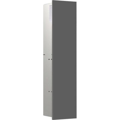 Emco, Toilettenpapierhalter, asis module pure WC-Modul, einteilige Holzfront, Unterputz, Anschlag links, 730x170mm, mit Rese Emco, Toilettenpapierhalter, asis module pure WC-Modul, einteilige Holzfront, Unterputz, Anschlag links, 730x170mm, mit Rese