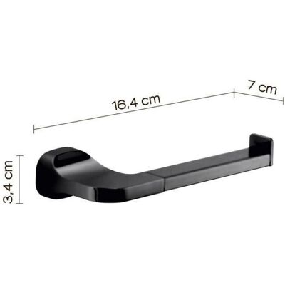 Domoletti, Toilettenpapierhalter, Amalfi Toilet Paper Holder Matt Black Domoletti, Toilettenpapierhalter, Amalfi Toilet Paper Holder Matt Black
