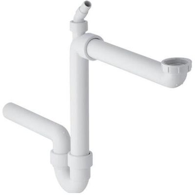 Geberit Siphon, Vandlås ø50 1½" vandret t/køkkenvask Geberit Siphon, Vandlås ø50 1½" vandret t/køkkenvask