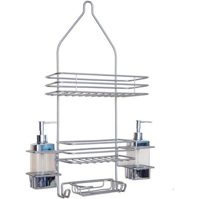Rayen, Duschablage, Duschablage mit Seifenspendern (39 x 59 x 13 cm) Rayen, Duschablage, Duschablage mit Seifenspendern (39 x 59 x 13 cm)