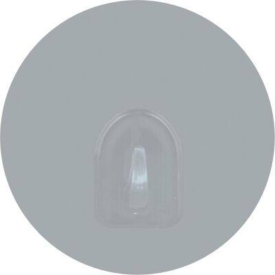 MSV, Handtuchhalter + Handtuchhaken, Patère Transparent Sur Fond Rond 8cm Gris Clair MSV, Handtuchhalter + Handtuchhaken, Patère Transparent Sur Fond Rond 8cm Gris Clair