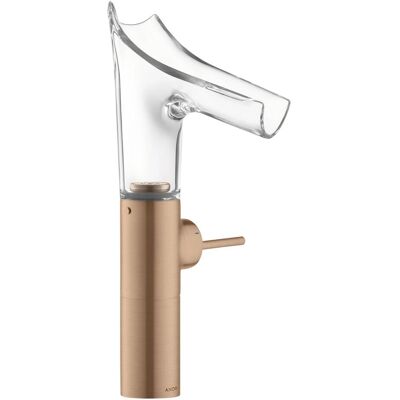 Hansgrohe Axor Starck v Wasserhahn - Kristallglas-Auslauf - Mattgold - 220mm Hansgrohe Axor Starck v Wasserhahn - Kristallglas-Auslauf - Mattgold - 220mm