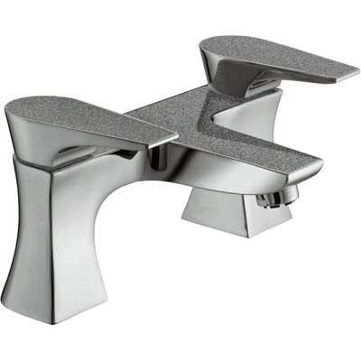 Bristan, Duscharmatur + Badewannenarmatur, Glisten Metallic Zandloper Badvuller mit Keramikscheibenventilen und Metallmuttern Bristan, Duscharmatur + Badewannenarmatur, Glisten Metallic Zandloper Badvuller mit Keramikscheibenventilen und Metallmuttern