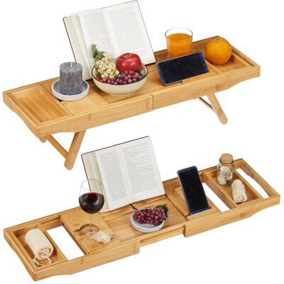 Relaxdays, Duschablage, Badewannenablage (25 x 114 x 18 cm) Relaxdays, Duschablage, Badewannenablage (25 x 114 x 18 cm)
