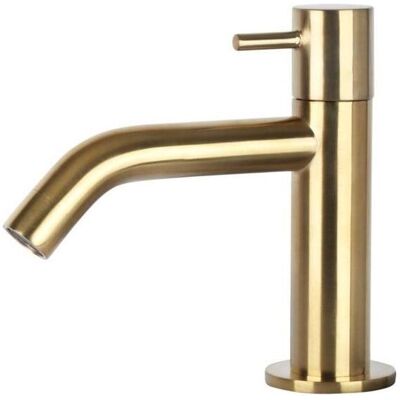 Differnz, Duscharmatur + Badewannenarmatur, Wastafelkraan Gebogen Kraan Koud Water Toiletkraan Mat Goud Differnz, Duscharmatur + Badewannenarmatur, Wastafelkraan Gebogen Kraan Koud Water Toiletkraan Mat Goud
