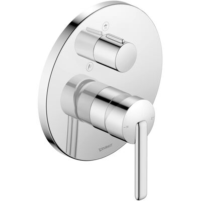 Duravit Duscharmatur + Badewannenarmatur, Duvarit Balcoon Mitigeur monocommandé pour douche, montage encastré, 170x200 mm, BA4210012010 Duravit Duscharmatur + Badewannenarmatur, Duvarit Balcoon Mitigeur monocommandé pour douche, montage encastré, 170x200 mm, BA4210012010