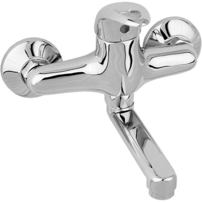 KFA, Duscharmatur + Badewannenarmatur, Bateria umywalkowa Jaspis ścienna chrom (540-810-00) KFA, Duscharmatur + Badewannenarmatur, Bateria umywalkowa Jaspis ścienna chrom (540-810-00)